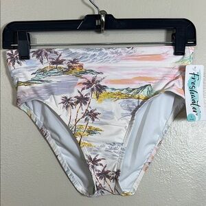NEW Freshwater Tropical Print Bikini Bottom - Multicolor